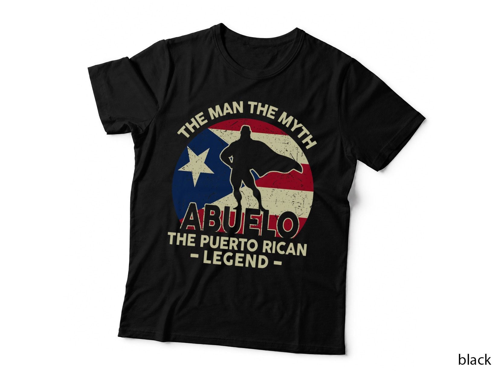 Mens Puerto Rico Dad Shirt Abuelo Man Myth Puerto Rican Legend T-Shirt