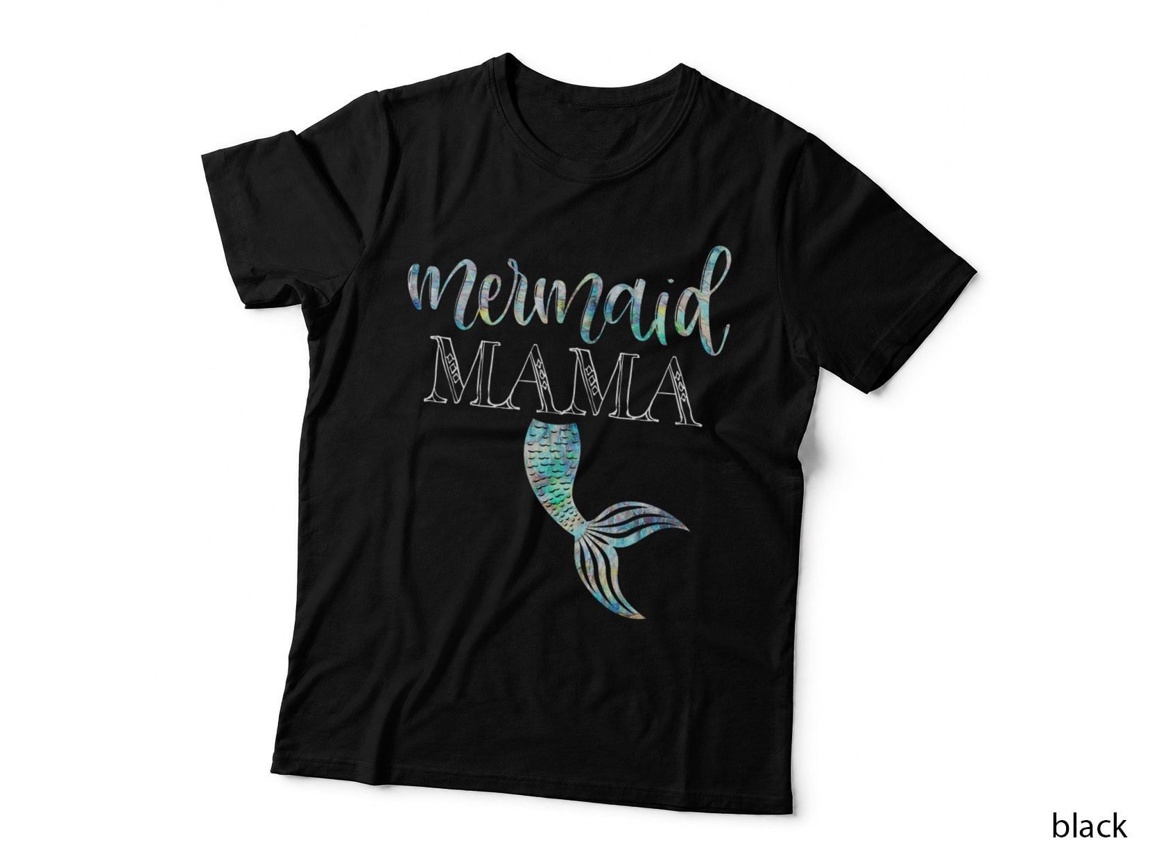 Mermaid Mama Daughter Girl Birthday Party Family Matching T-Shirt