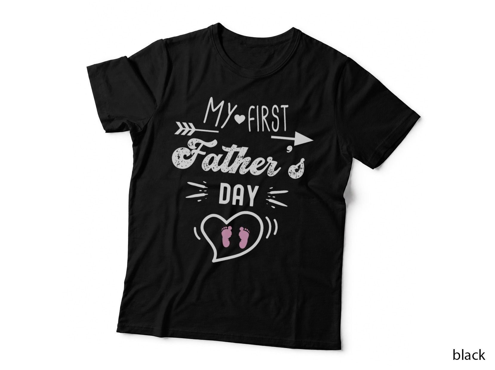 My First Father's Day First Time Daddy New Dad Matching T-Shirt