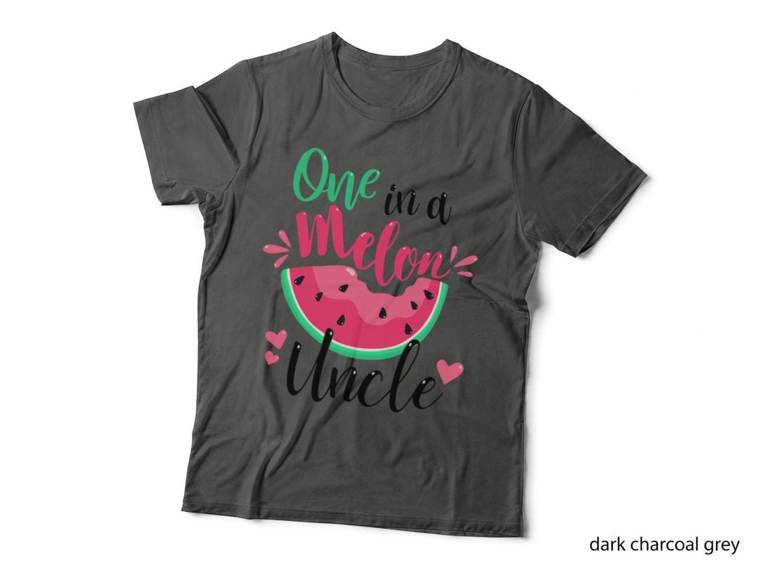 One in a Melon Uncle Summer Birthday Party Matching Family T-Shirt