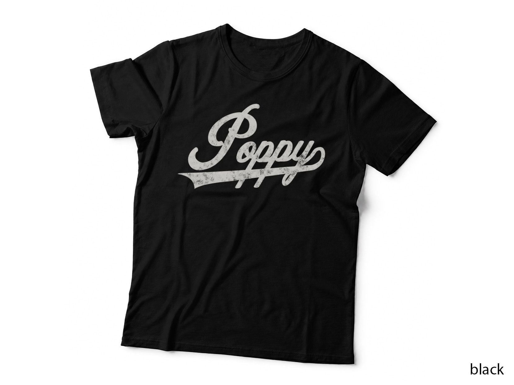 Poppy Retro Style Father's Day Gift for Papa Grandpa T-Shirt