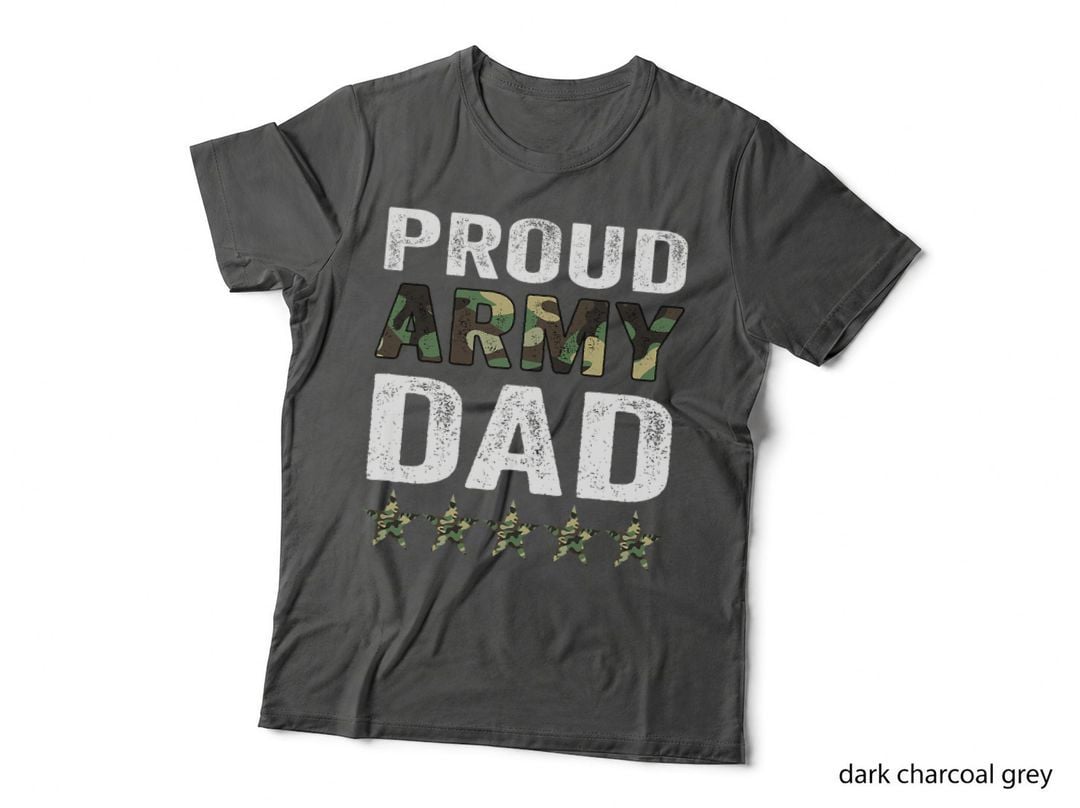 Proud Army Dad Veteran Fathers Day Idea T-Shirt