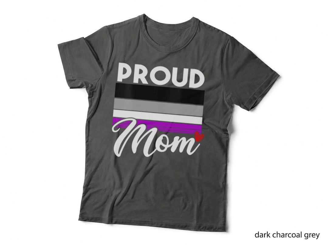 Proud Parent Mom Asexual LGBT Ally Gay Pride Ace Flag T-Shirt