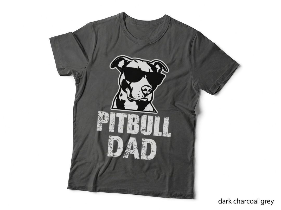 Proud Pitbull Dad Men's Pitbull Awareness Gift T-Shirt