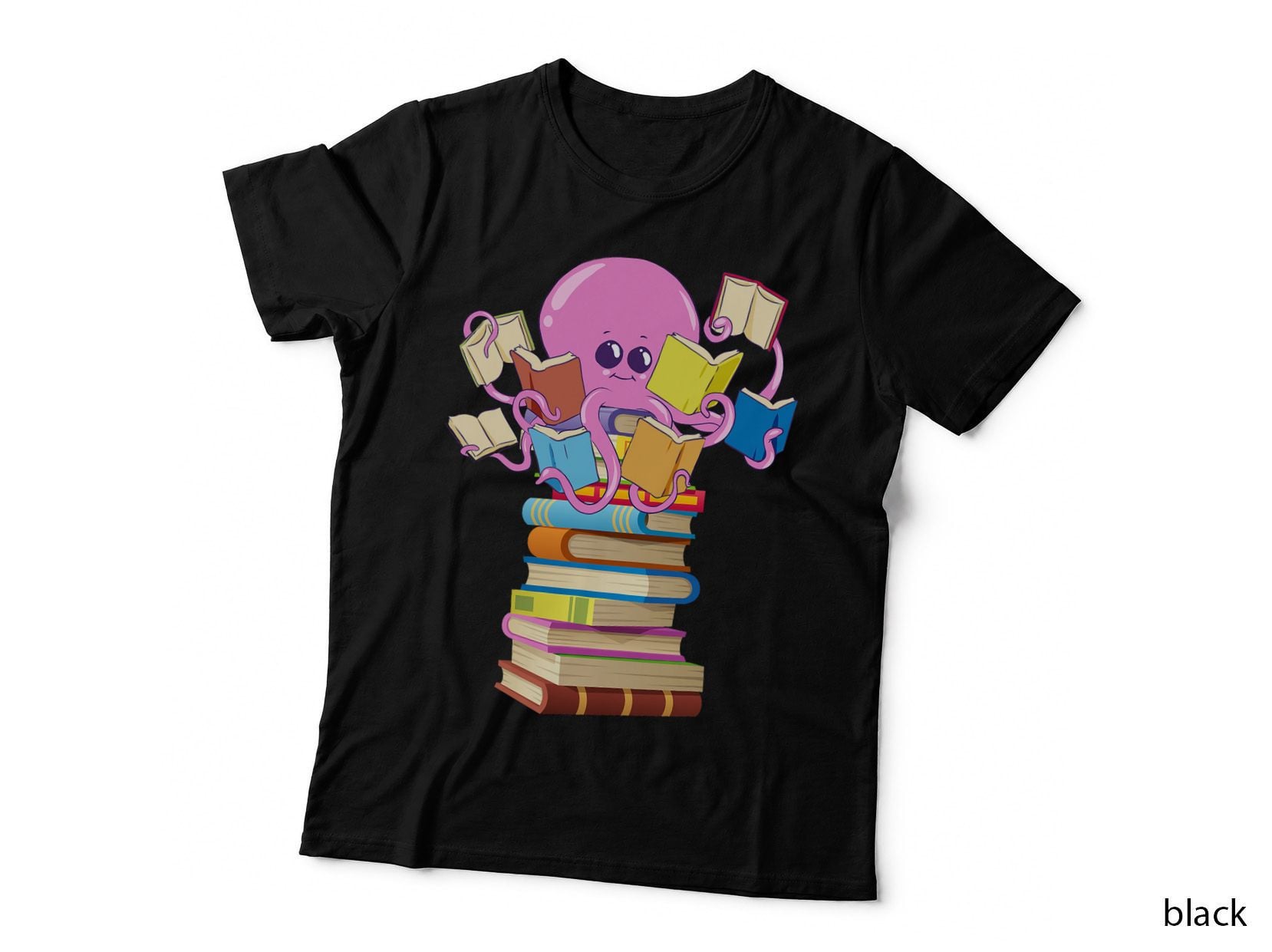 Reading Octopus Books Teacher Mom Librarian Gift T-Shirt