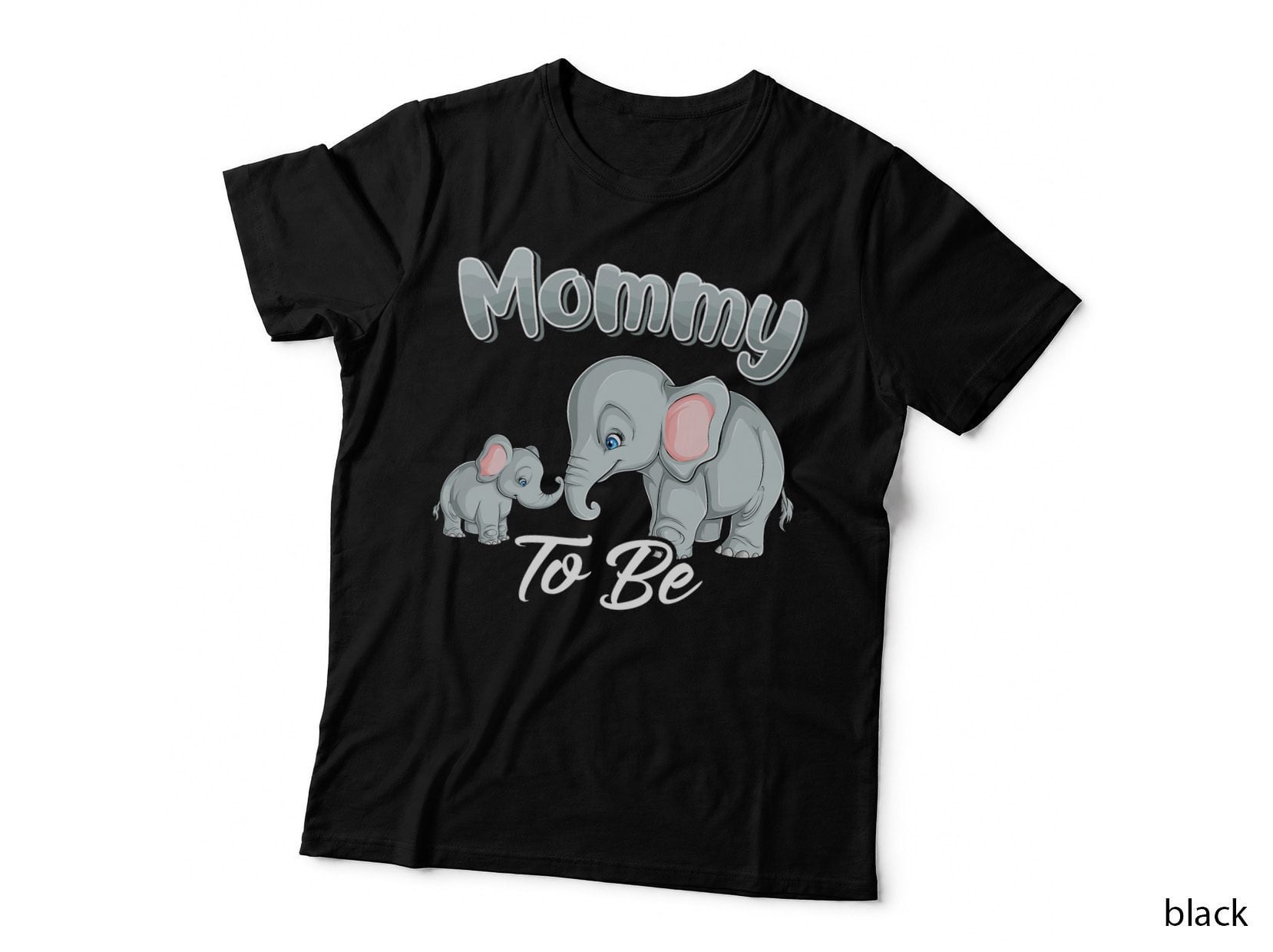Soon Mommy Mom to Be Elephants for Baby Shower Gender Reveal T-Shirt
