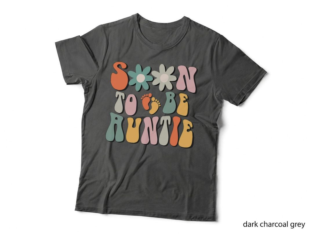 Soon to Be Auntie Gifts Pregnancy Announcement Aunt to Be T-Shirt