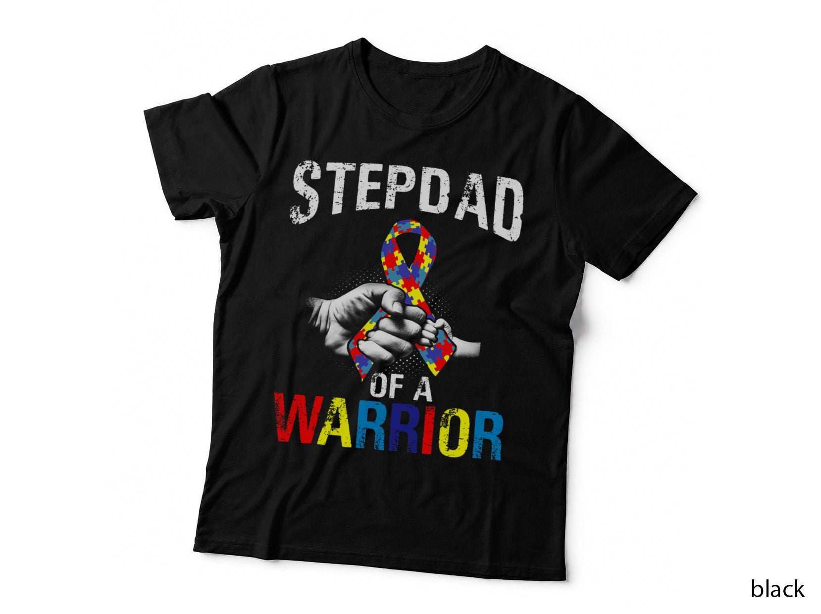 Stepdad of a Warrior Autism Awareness T-Shirt