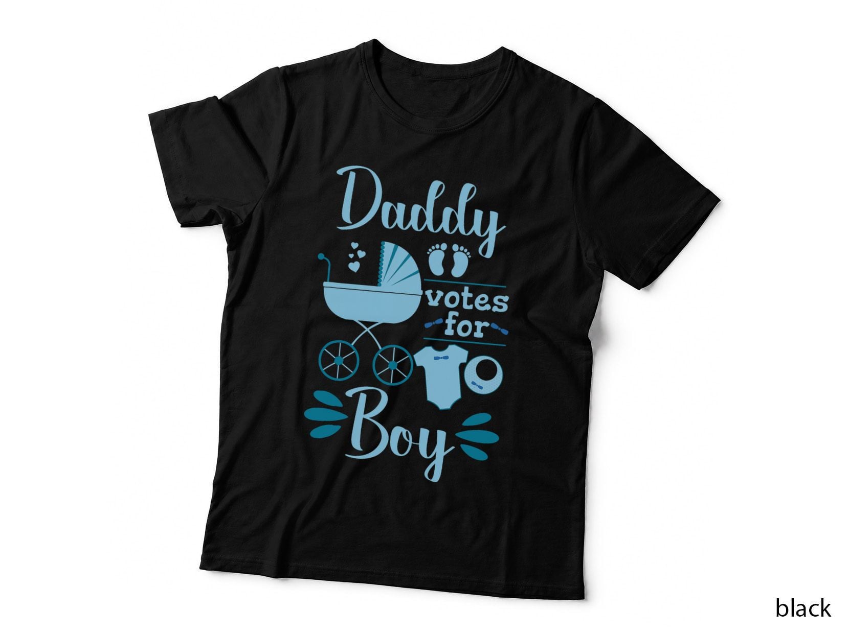Team Boy Future Dad Baby Shower Daddy Gender Reveal Party T-Shirt