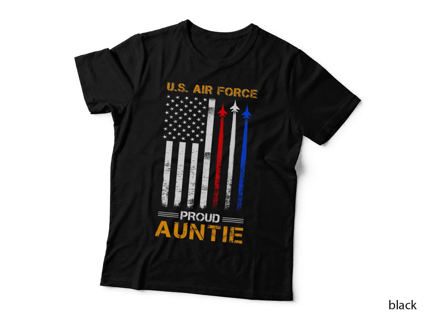 U.s. Air Force Proud Auntie T-Shirt, Aunt of a Veteran T-Shirt