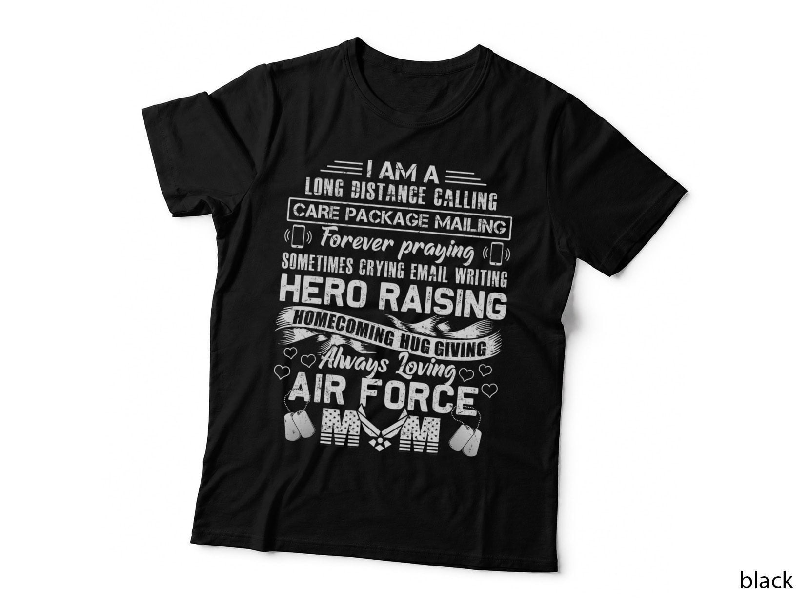 Air Force Mom Always Loving T-Shirt, Patriotic Apparel, Military Family Love