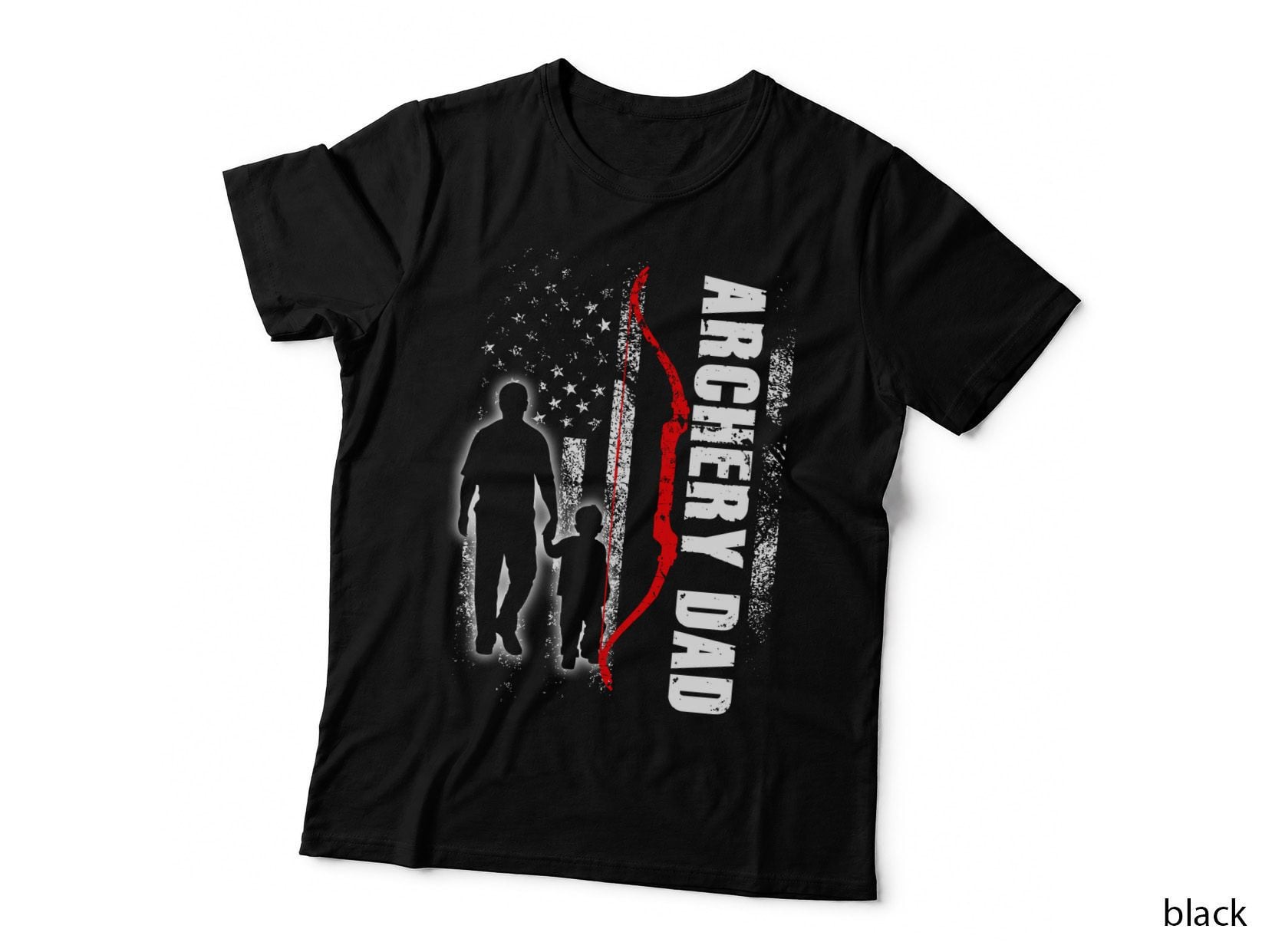 Archery Dad T-Shirt, Father's Day Gift, Dad's Bow Print