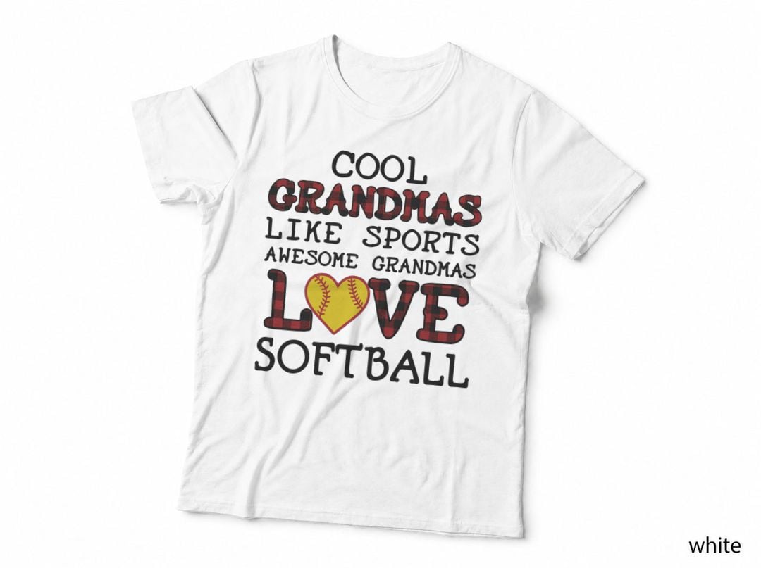 Awesome Grandmas Love Softball T-Shirt, Sports Apparel, Mom Family