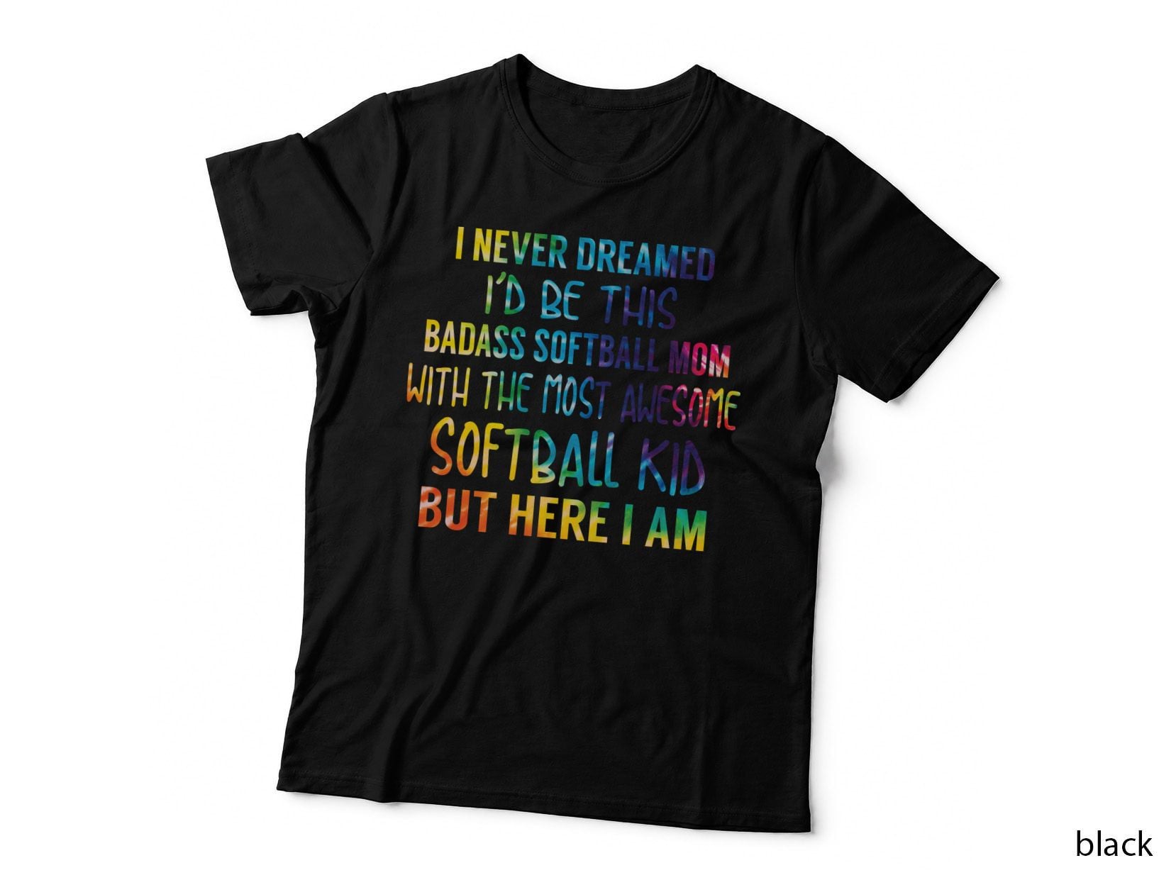 Badass Softball Mom T-Shirt, Mom Family Apparel, Sports Mom Style