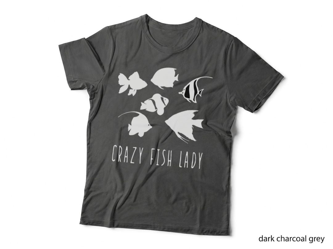 Crazy Fish Lady Fish Mom Aquarium Pet Fish T-Shirt