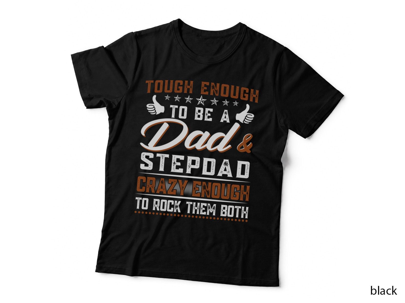 Dad & Crazy Enough T-Shirt, Typography Design, Father's Day Gift