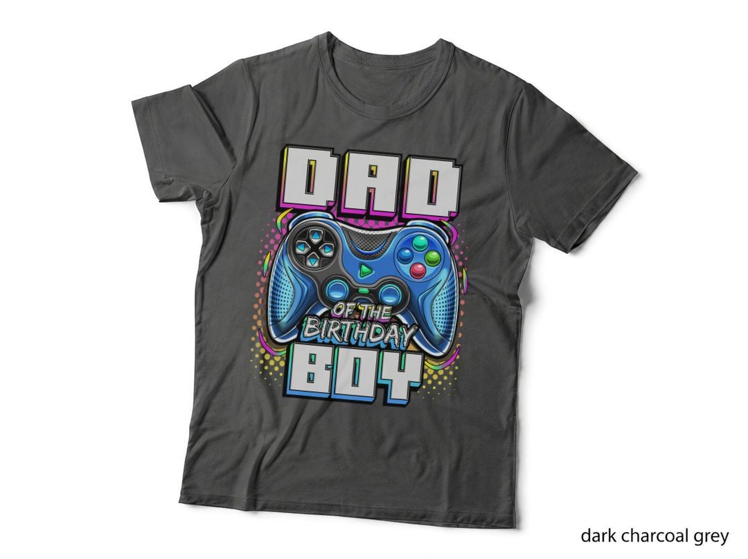 Dad of the Birthday Boy Matching Video Game Birthday Party T-Shirt