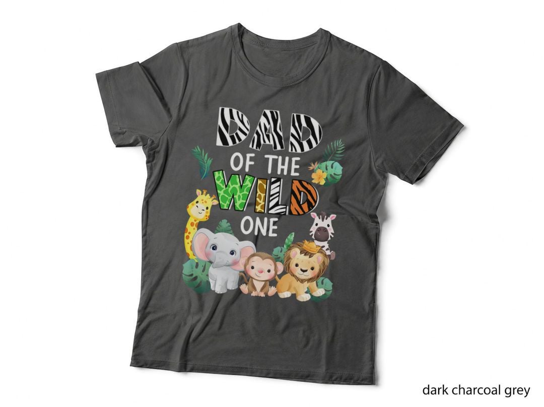 Dad of the Wild One Zoo Theme Birthday Safari Animal T-Shirt
