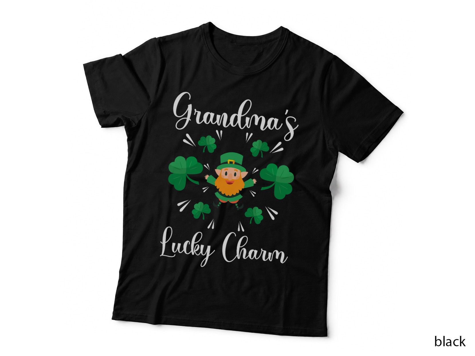 Grandma's Lucky Charm St. Patrick's Day Leprechaun T-Shirt