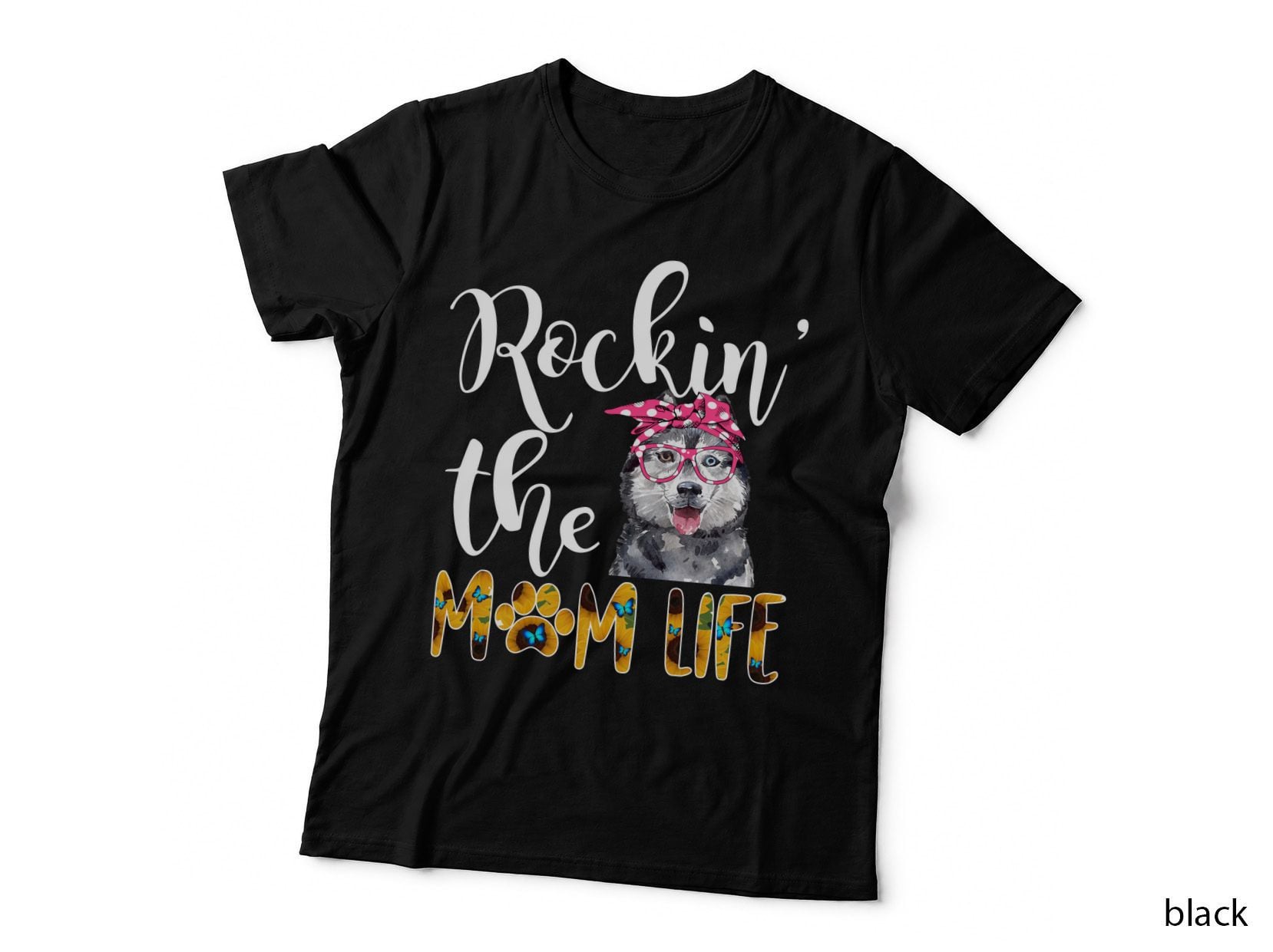 Husky Mom Life T-Shirt, Pet Lover Apparel, Mom Life Style