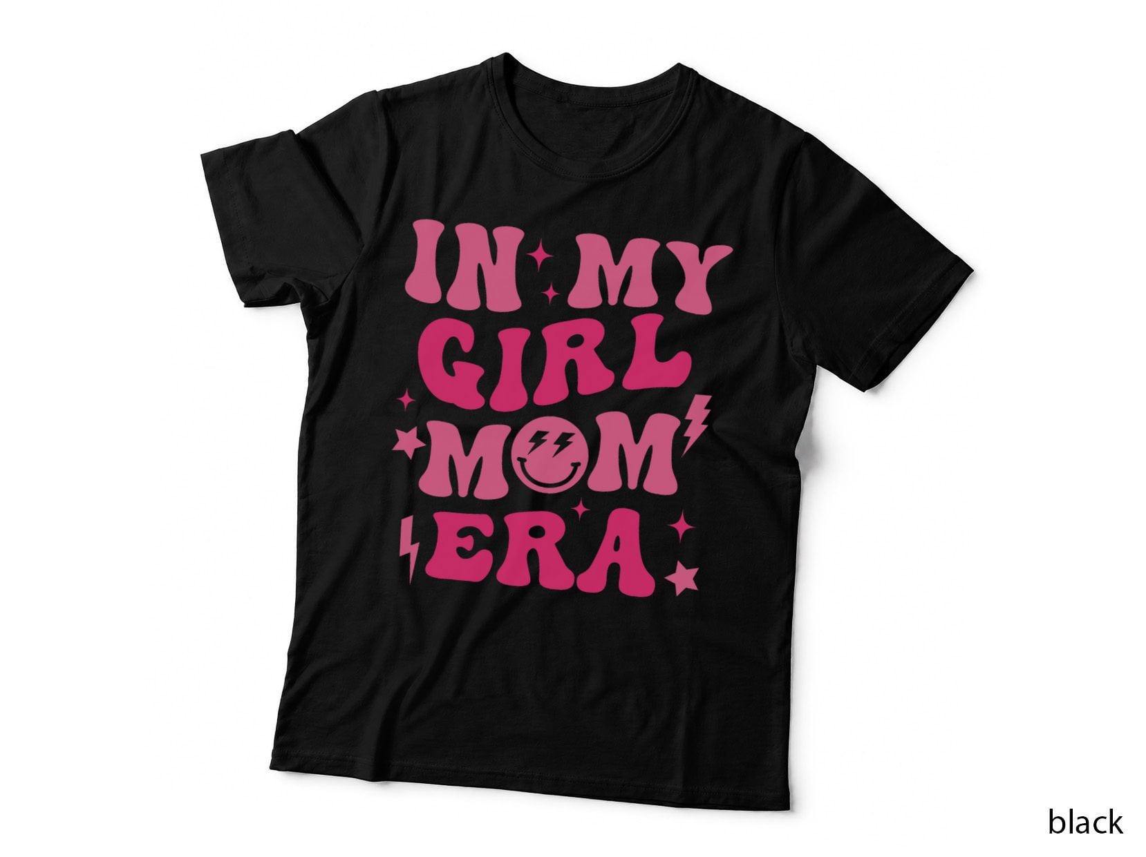 In My Girl Mom Era Groovy Mom of Girls Funny Mothers Day T-Shirt