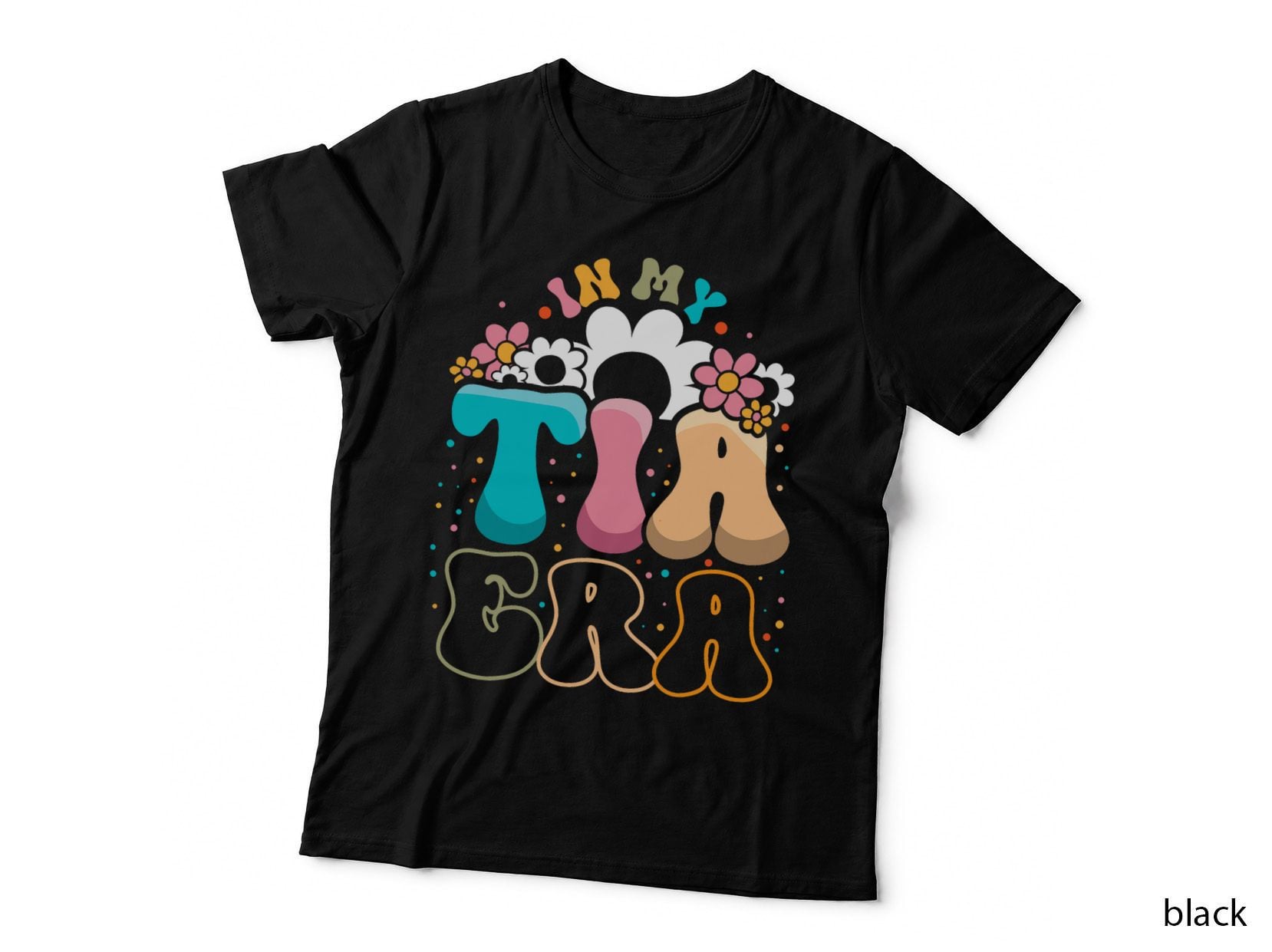 In My Tia Era Cool Aunt Club Groovy Auntie Gift T-Shirt