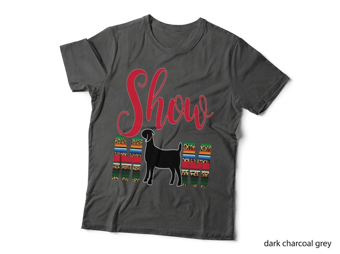 Livestock Show Mom Goat Silhouette Market Goat Serape Gift T-Shirt