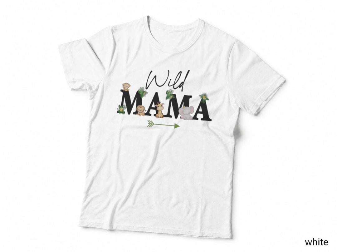 Mama of the Wild One Zoo Birthday Safari Jungle Animal T-Shirt