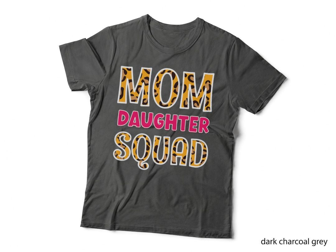 Mom Daughter Squad Leopard Mothers Day Gifts for Grandma T-Shirt