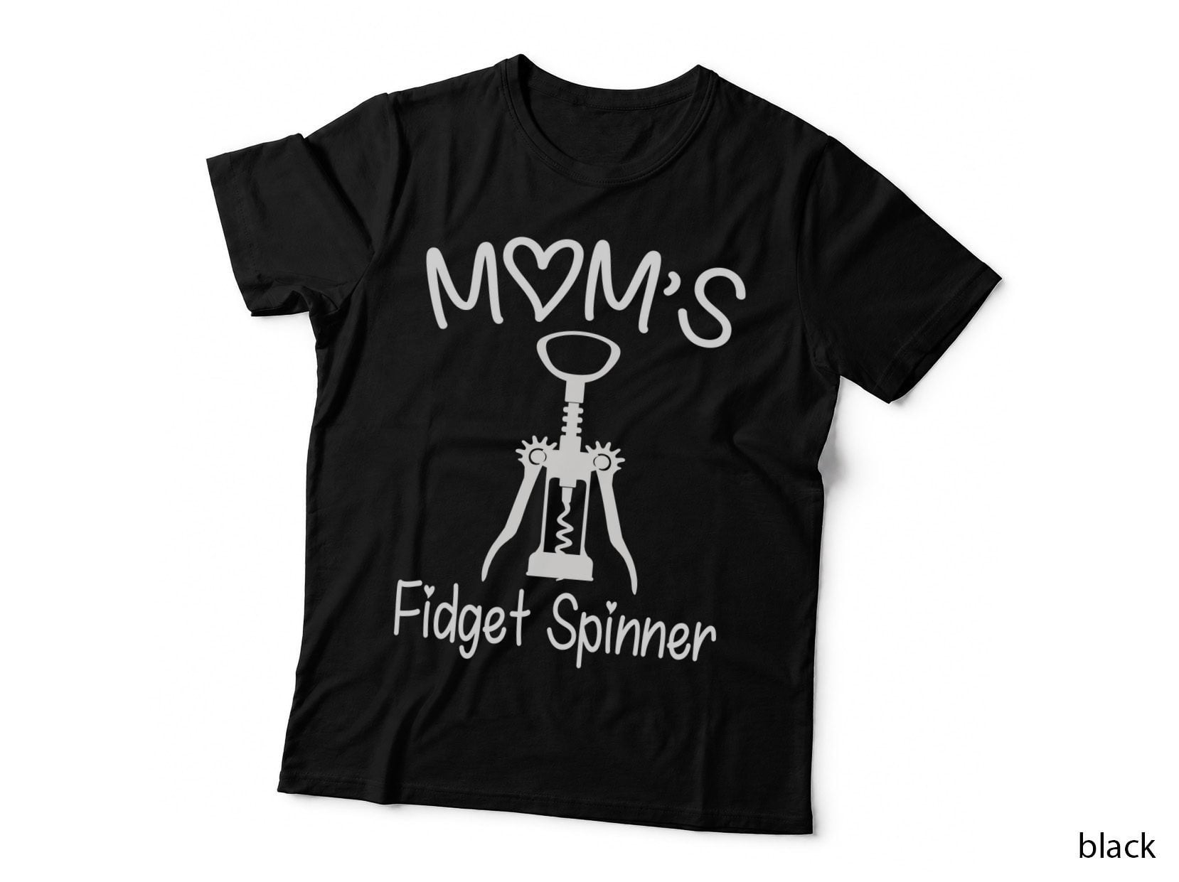 Mom's Fidget Spinner T-Shirt, Mom Gift Idea, Fun Novelty Print