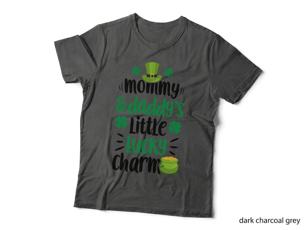 Mommy and Daddy's Little Lucky Charm St Patricks Day Boys T-Shirt