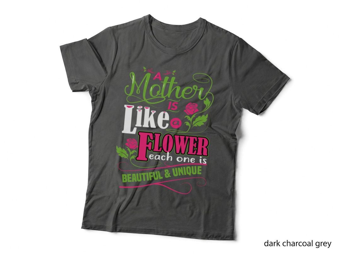 Mother Flower T-Shirt, Floral Botanical, Mom Family