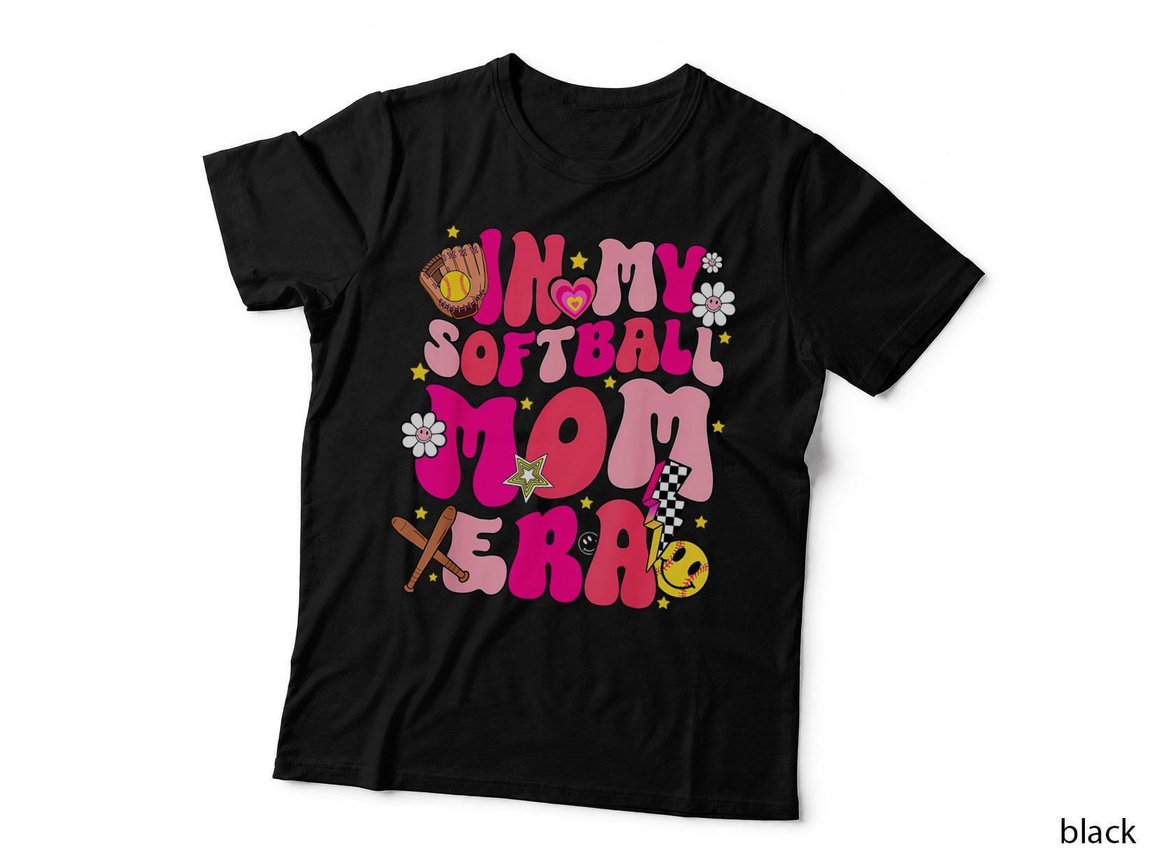Mothers Day Gifts in My Softball Mom Era Funny Softball Mama T-Shirt