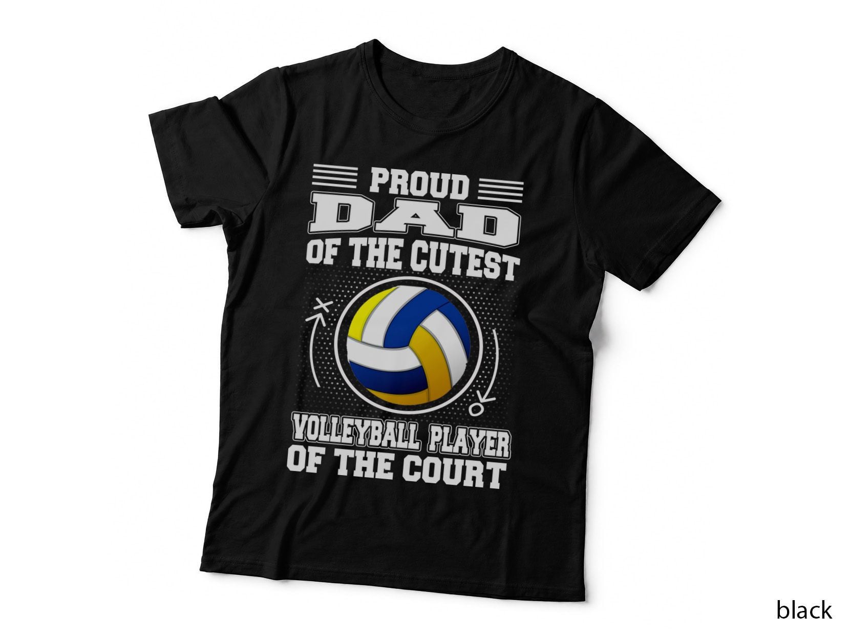 Proud Dad of Volleyball Player T-Shirt, Sports Fan Gift, Dad Pride