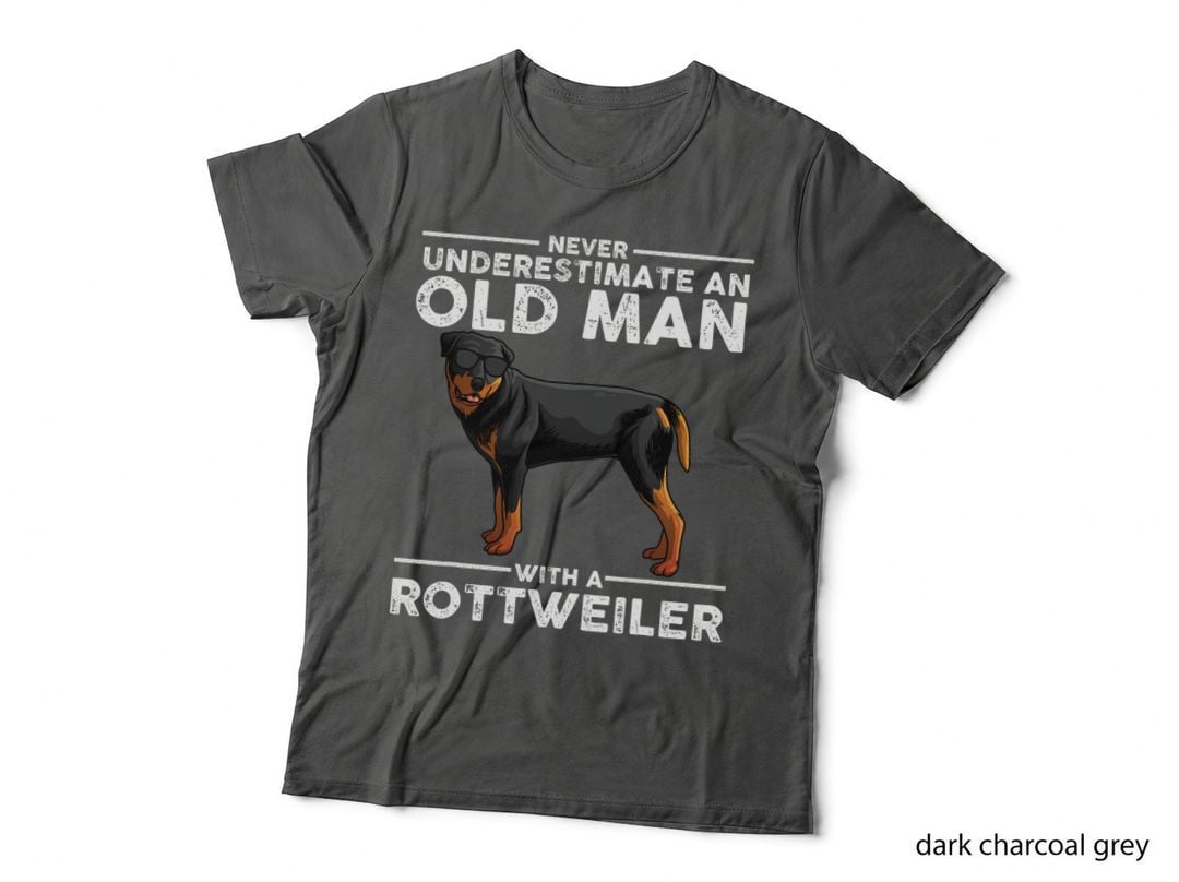 Rottweiler Art for Men Dad Grandpa Rottie Lover Rottweiler T-Shirt