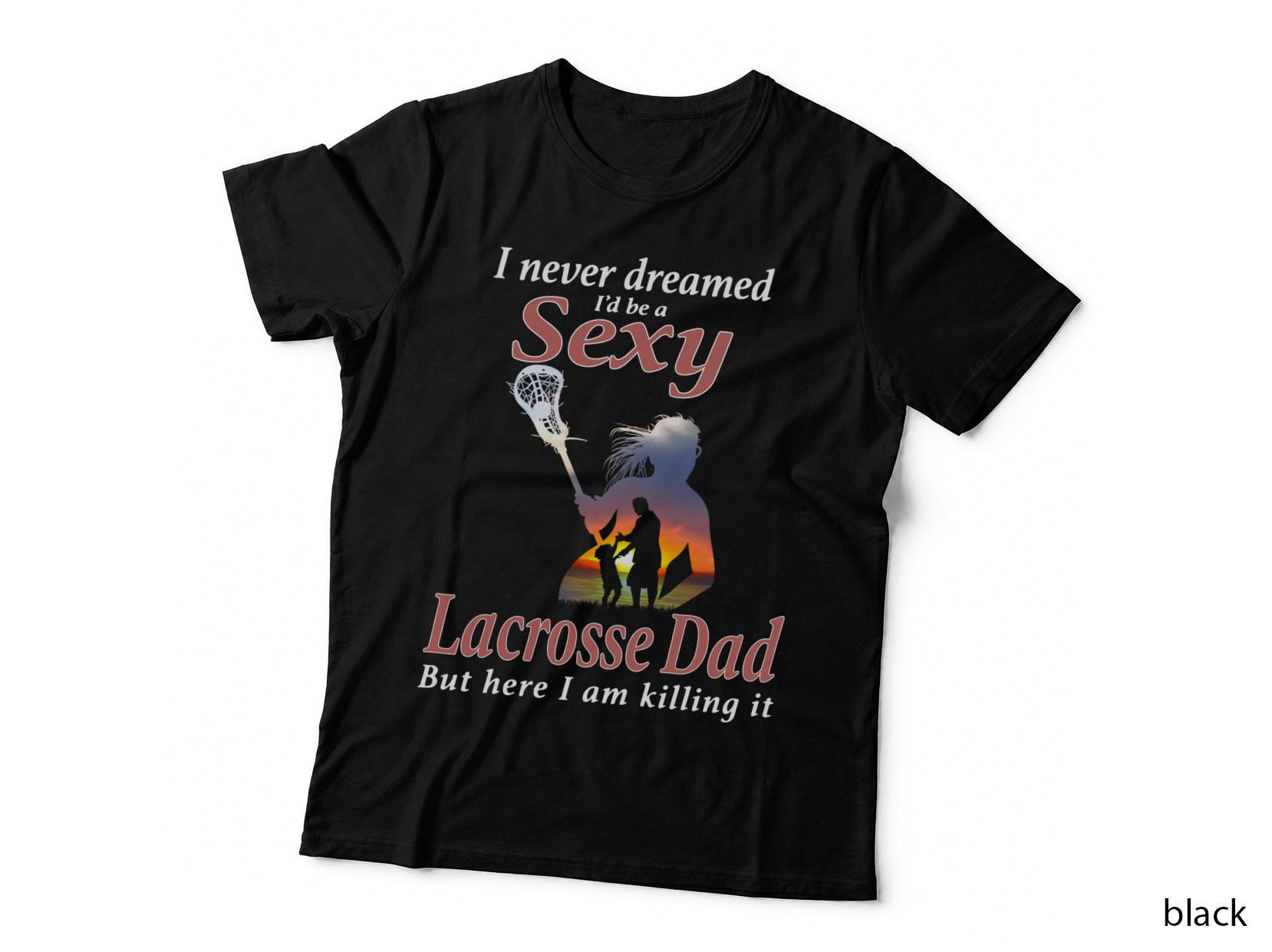 Sexy Lacrosse Dad T-Shirt, Patriotic, Dad Apparel
