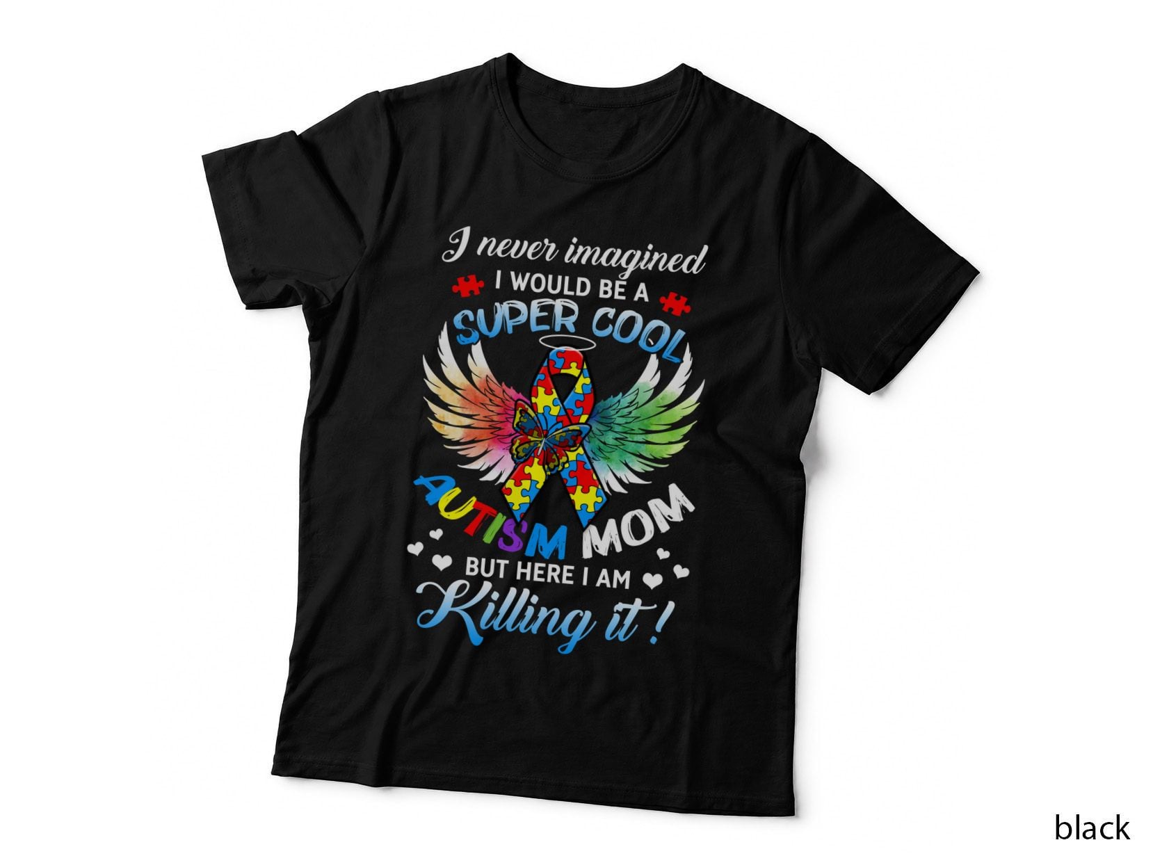 Super Cool Autism Awareness Ribbon T-Shirt, Autism Awareness, Mom Family