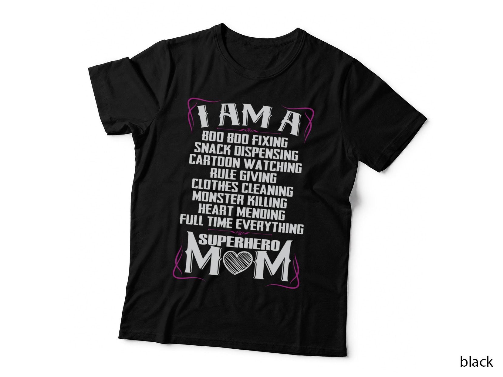 Superhero Mom T-Shirt, Mommy Hero Style, Motherhood Pride