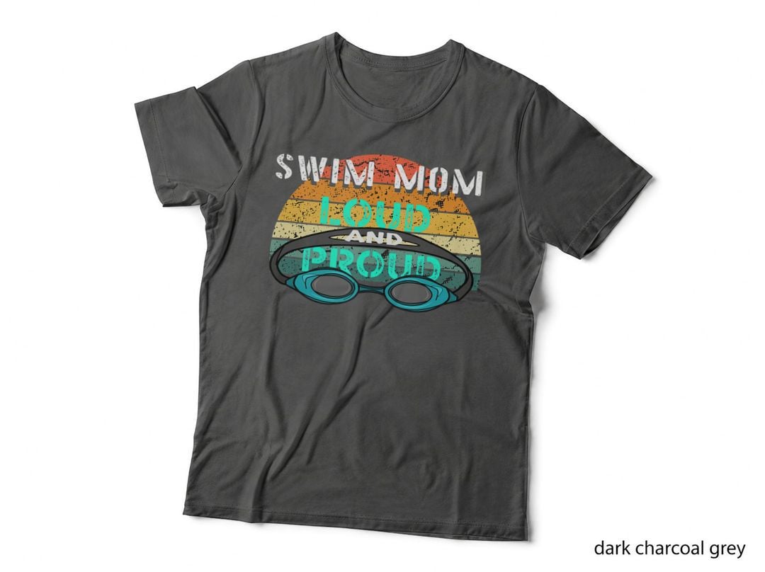 Swimming Swim Mom Swimmer Funny Sport Goggles Lover Vintage, T-Shirt