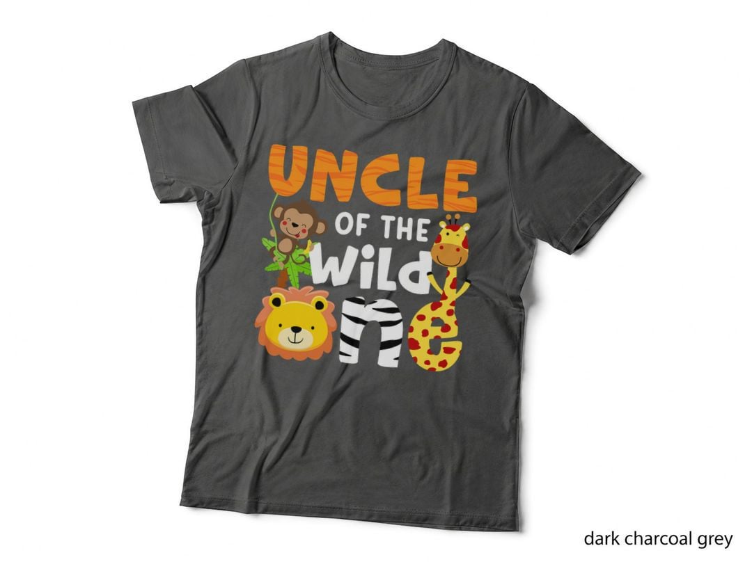 Uncle the Wild One Zoo Birthday Safari Jungle Animals Party T-Shirt