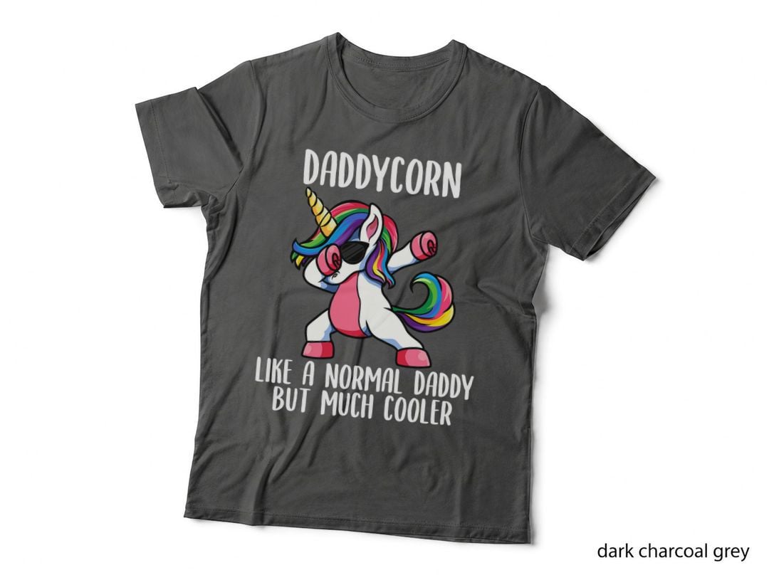 Unicorn Daddy Girl Birthday Party Apparel, Daddycorn Cute T-Shirt