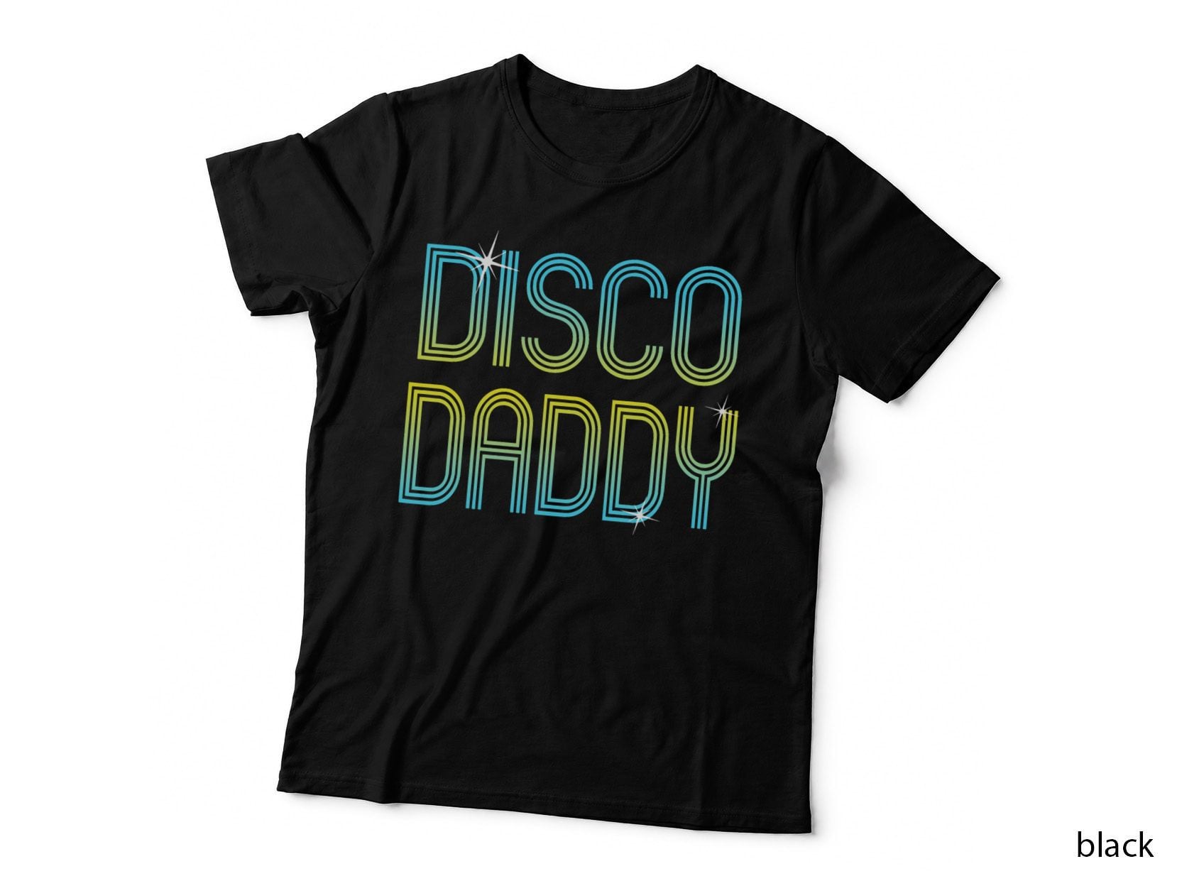 Vintage Retro Disco Daddy 70s 80s Family Party Dance Theme T-Shirt