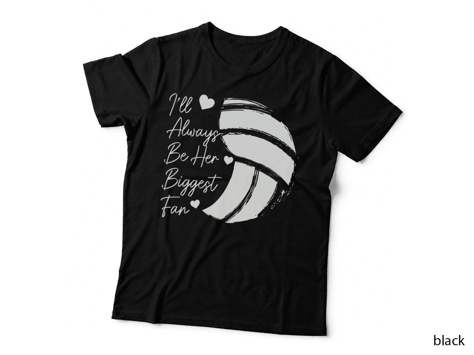 Volleyball Mom Her Biggest Fan Volleyball Daughter T-Shirt