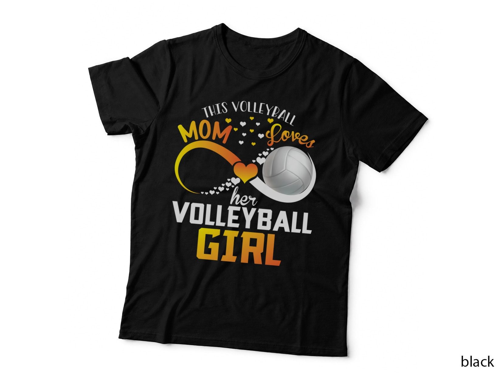 Volleyball Mom Loves Her Volleyball Girl T-Shirt, Mommy and Me Sports