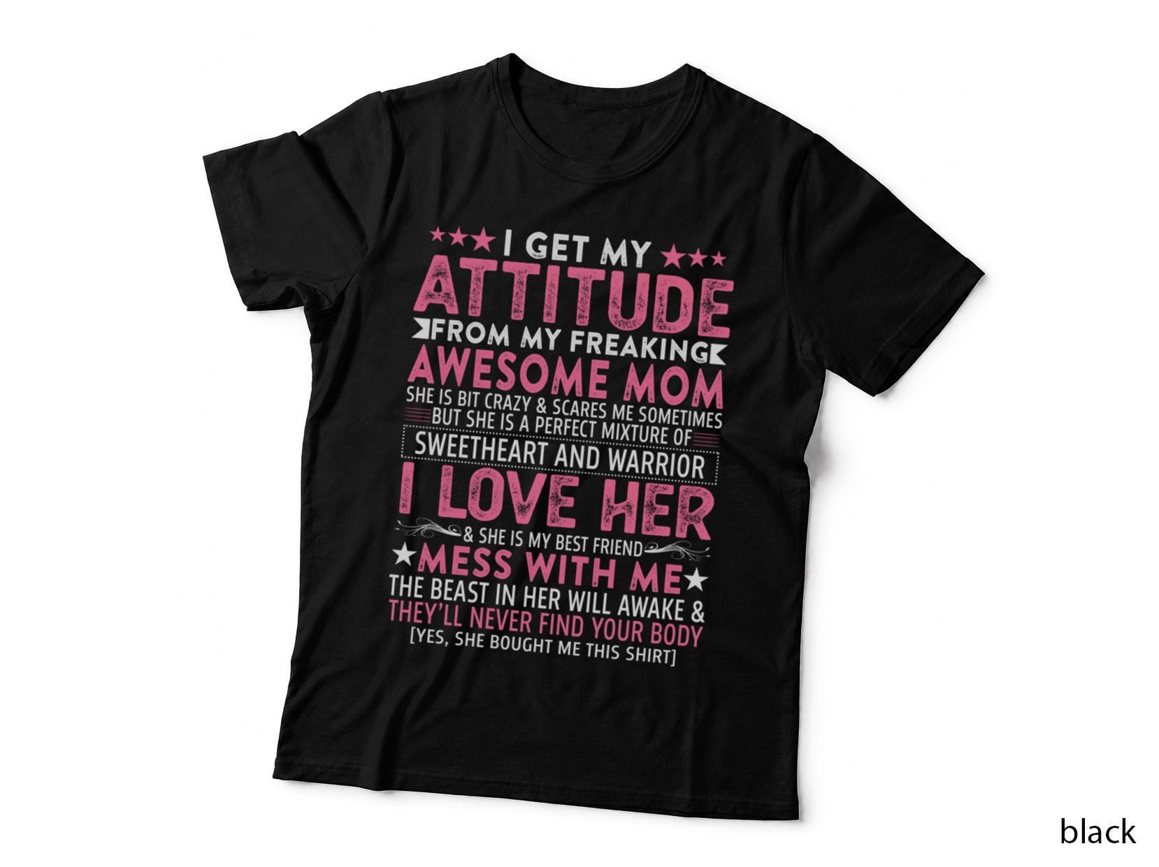 Attitude Awesome Mom Pullover Hoodie, Mom Family Apparel, Funny Sarcasm T-Shirt