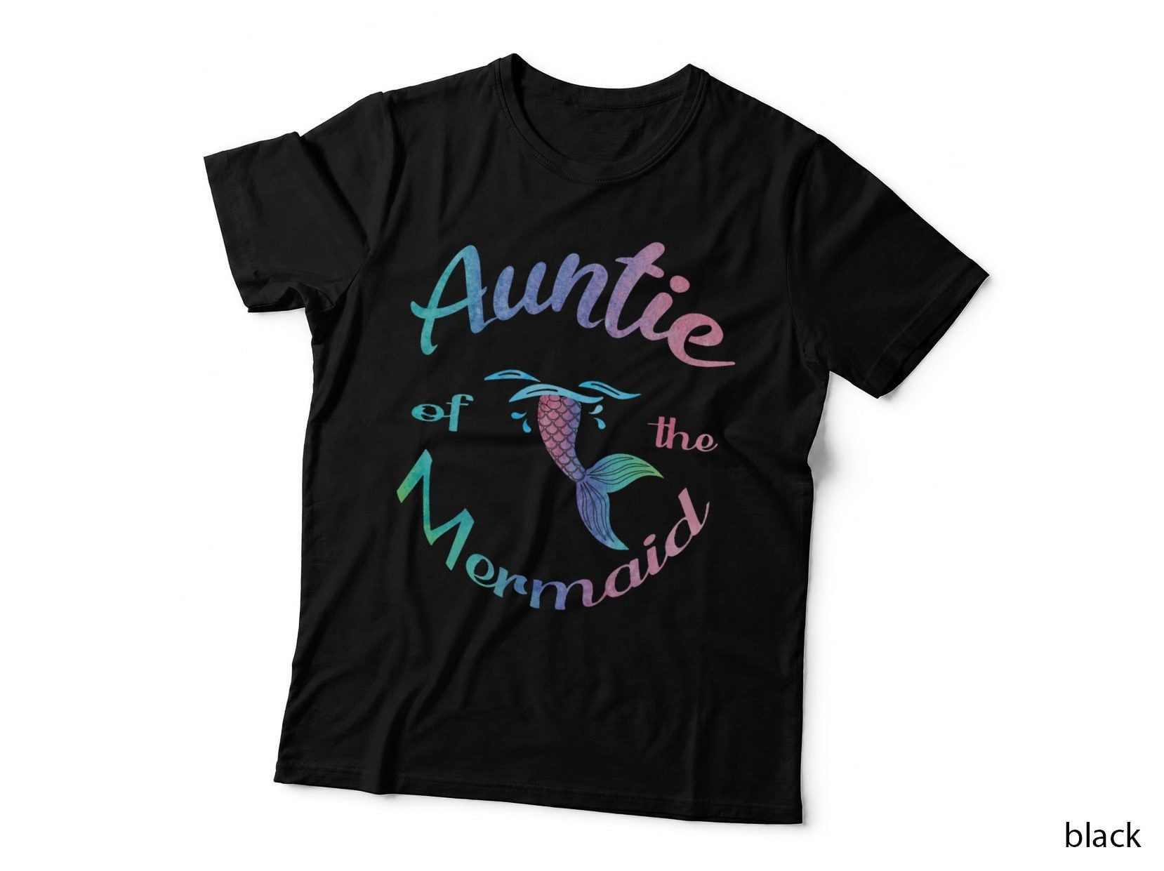 Auntie of the Mermaid T-Shirt, Mermaid Theme, Family Gift Idea