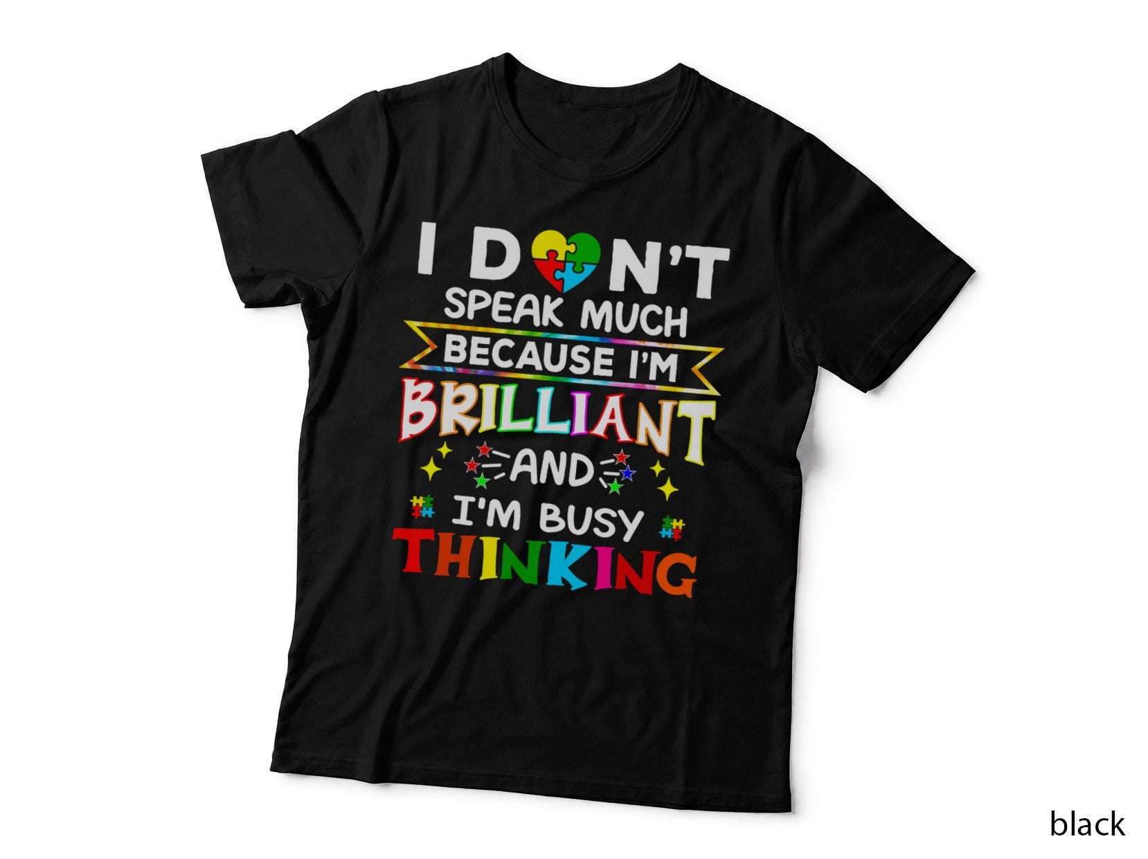 Autism Awareness T-Shirt, Nonverbal Thinking Design, Mom Family