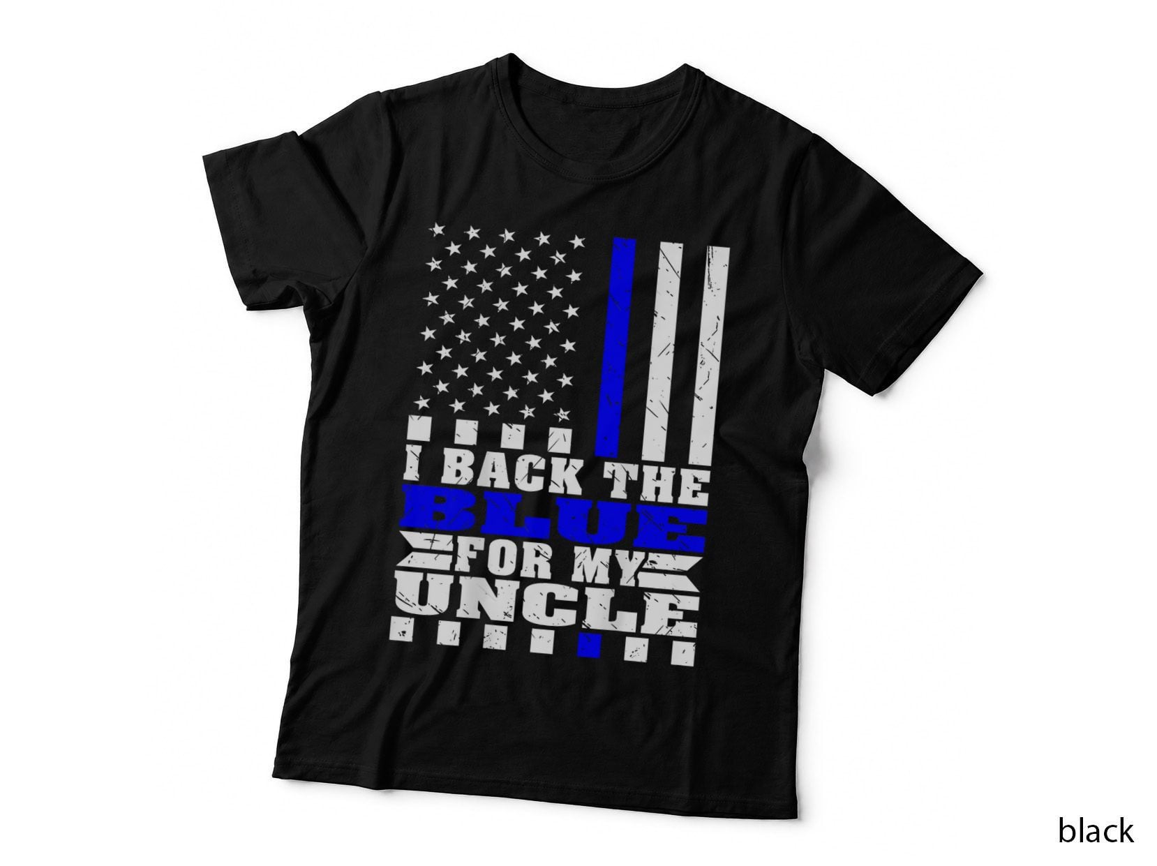 Back the Blue T-Shirt, Police Support Apparel, Proud Uncle Apparel