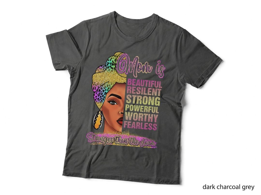 Black Mom Queen Melanin Afro African Mama Mothers Day T-Shirt