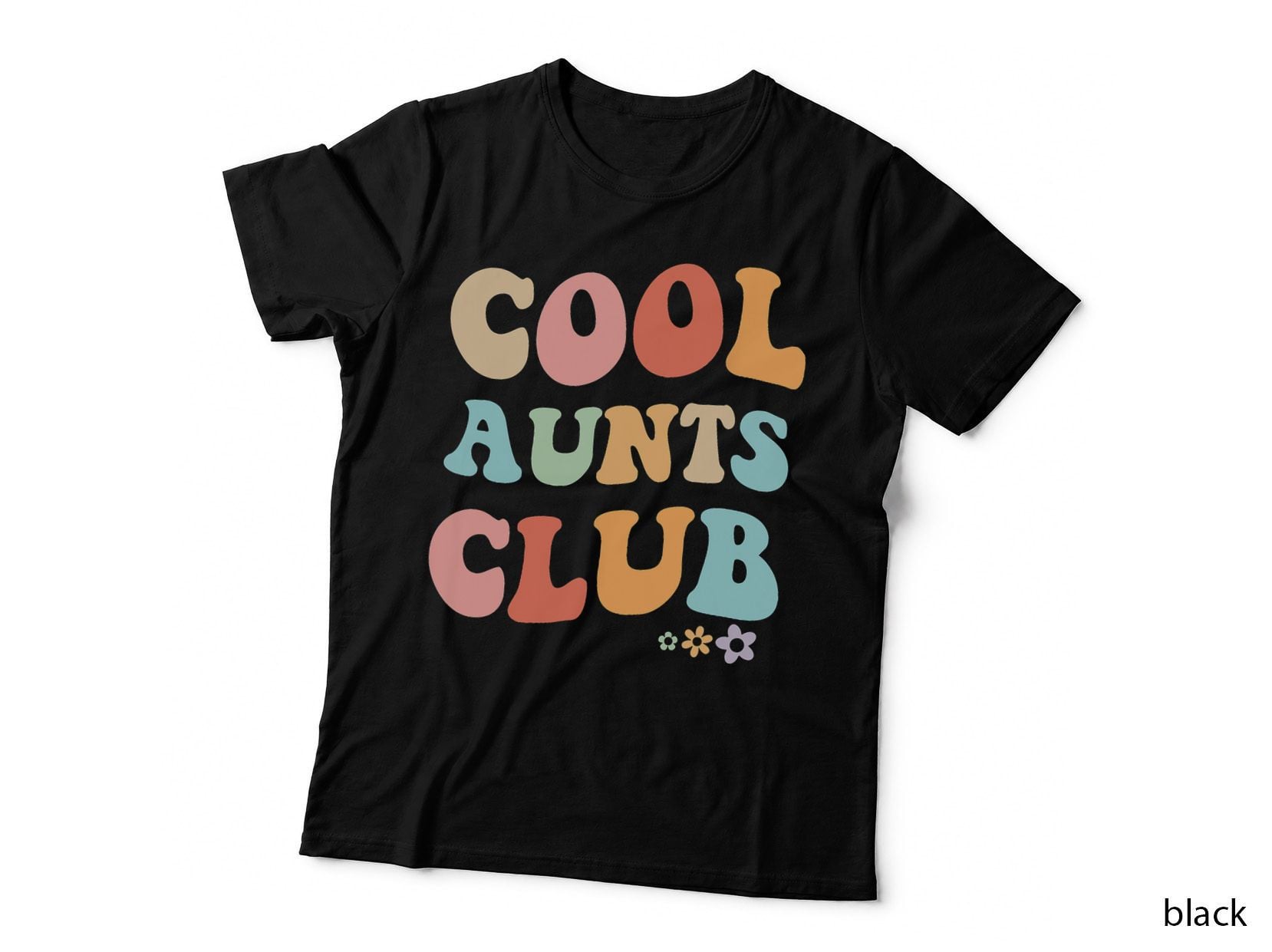 Cool Aunts Vintage Floral T-Shirt, Auntie Gift Idea, Auntie Apparel